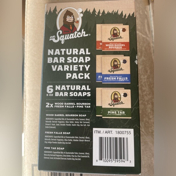 Dr Squatch Men’s Natural Soap 6ct - Picture 2 of 2